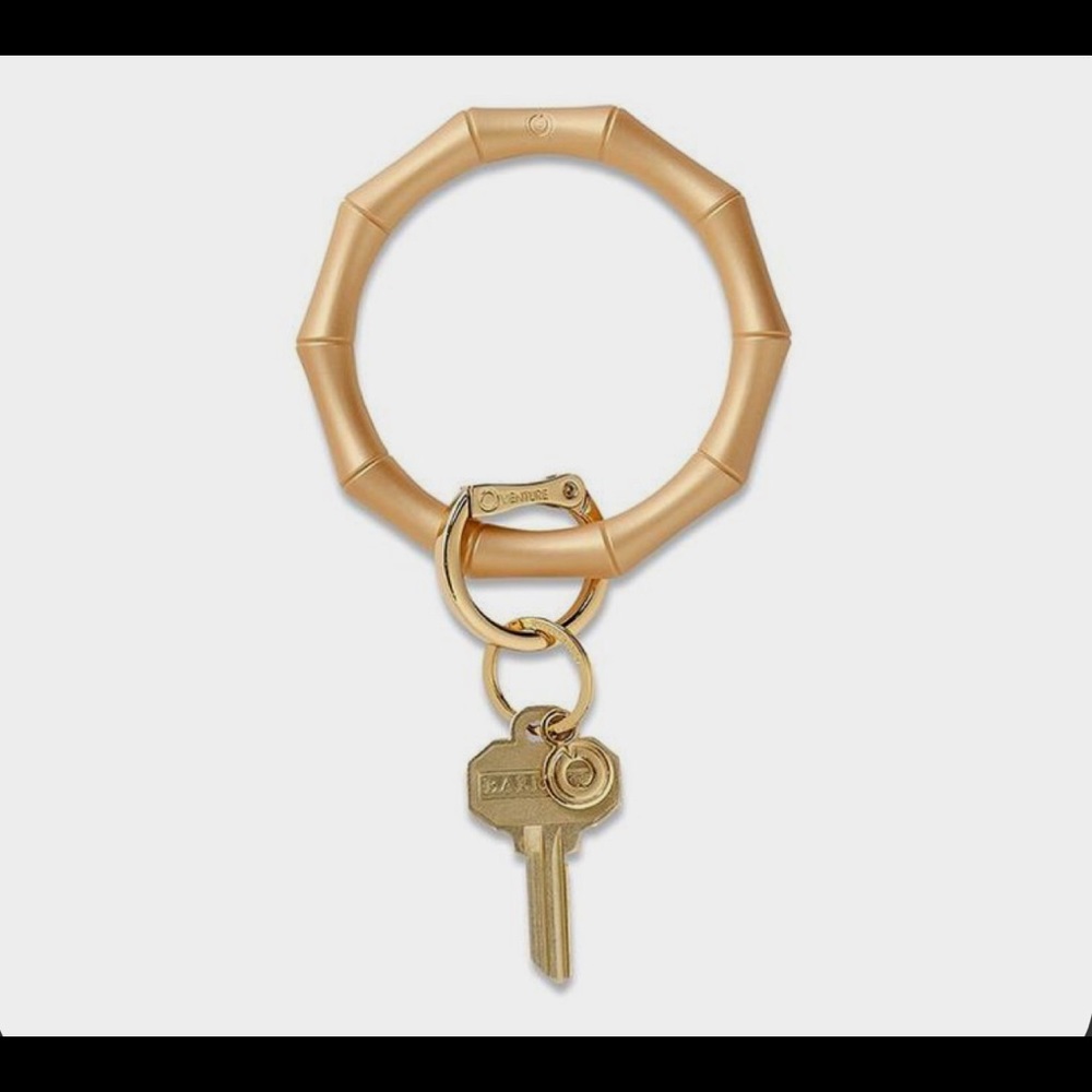 Gold bangles-bracelets-key ring bracelet